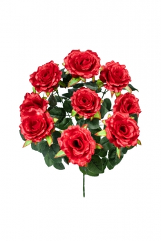 А154/3 Букет роз атласных 9г., 55см, уп.10 - 53А