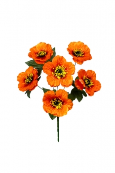 А210/6 Букет маков печатных 6г., 40 см, уп.40 - 43Ж