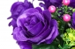 А336/4 Букет розы флористической с жемчугом 14г.+4 вет., 40см, уп.10 - 44И