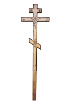 Крест сосновый Резной 90х40х220 с затемнением
