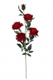 Ц300/2 Ветка розы бархатной 4г.+1 бутон, 110см, кор.36